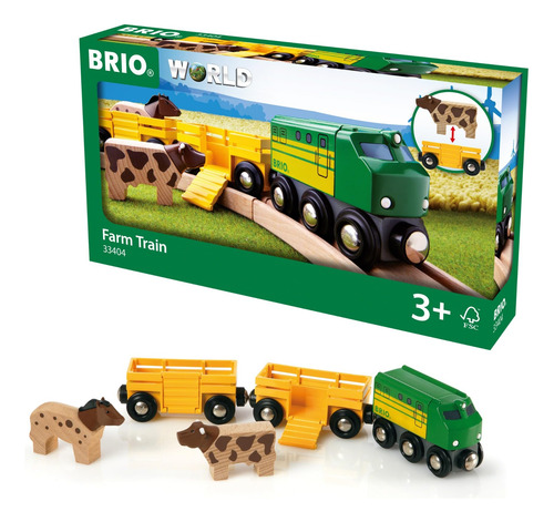 Tren De Granja Juego De Tren De Juguete De Madera Para Niños
