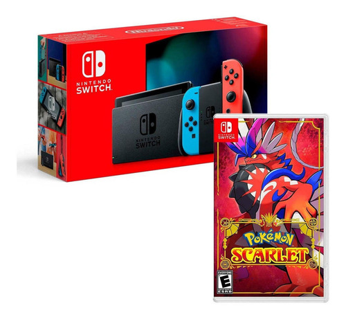 Consola Nintendo Switch Neon 2019 + Pokemon Scarlet