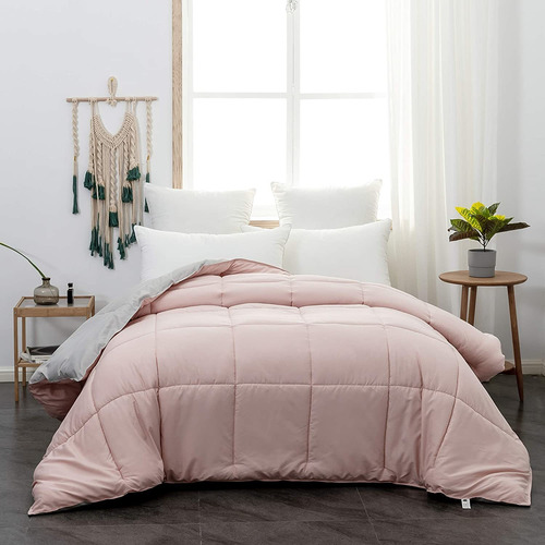 Edredón Full Pink Ultra Warm Fluffy Down Duvet Ligero ...