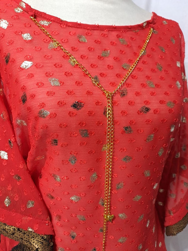 Imagen 4 de 6 de Blusa Remera Camisola De Fiesta Talle Grande Especial