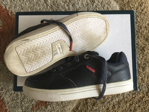 Tênis Infantil Importado Original Levis Couro Semi Novo 34