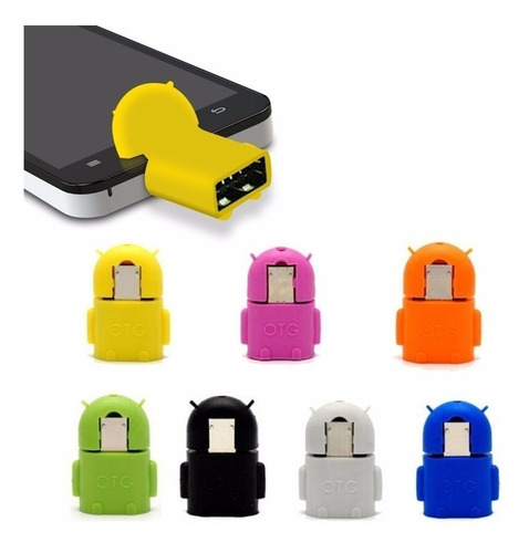 12 Adaptador Micro Usb Otg Pendrive Celular Android Robo 119