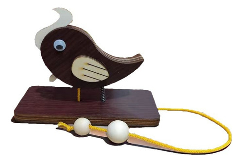 Campainha Silver Sandalwood Woodpecker - Pica-pau Artesanal