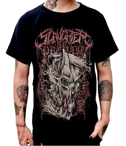 Playera Slaughter To Prevail Mask Red Brutal Deathcore Band