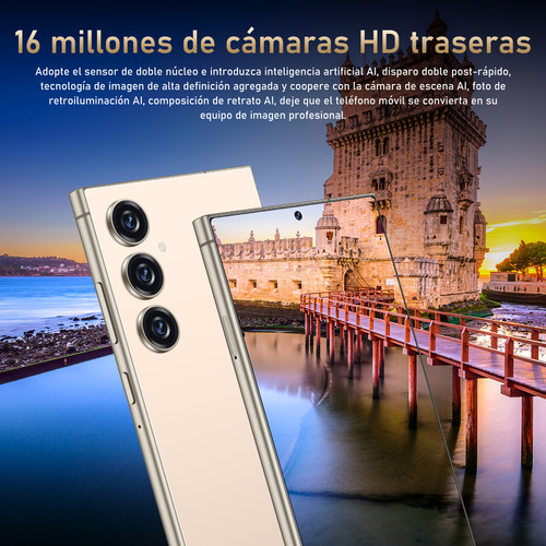 Teléfonos Inteligentes Android Baratos 4g C24 Pro 6.56 En Ram3gb Y Rom64gb Púrpura