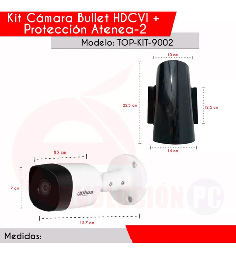 Kit De Camara Bullet B1a21-28 + Proteccion Atenea-2