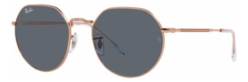 Gafas Ray-ban Jack 0rb3565 Rose Gold Brillante Blue