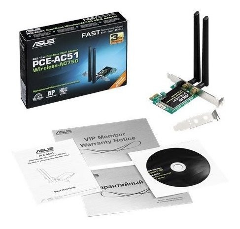 Asus Pce-ac51 Ac750 - Adaptador Inalambrico De Doble Banda P