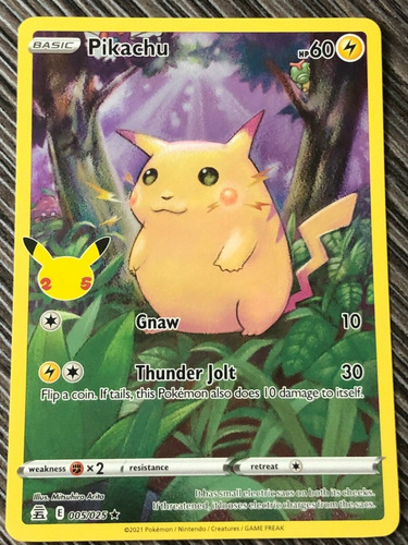 Cartas Pokemon Pikachu Holo Full Art Celebrations