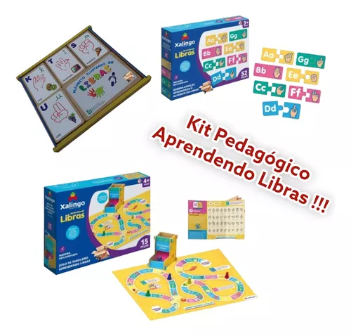 Jogo de Tabuleiro Aprendendo Libras Xalingo - xalingo