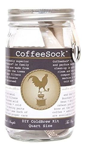 Coffeesock Coldbrew Kit De Jarro Y Filtro De Algodon Organic