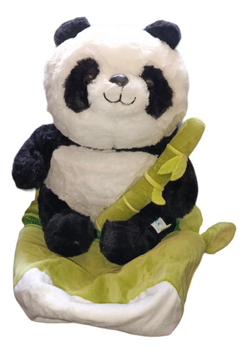 Peluche De Oso Panda Incluye Bambu De Estuche 35cm 