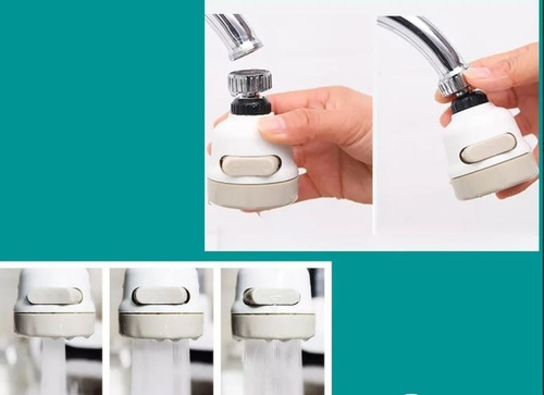 Imagen 2 de 6 de Difusor Flexible Giratorio 360° Para Lavaplatos