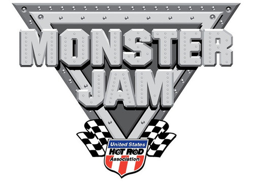 Monster Jam Camión De Metal Escala 1:64 Auto Monstruo Color Megalodon Ruedas Celestes