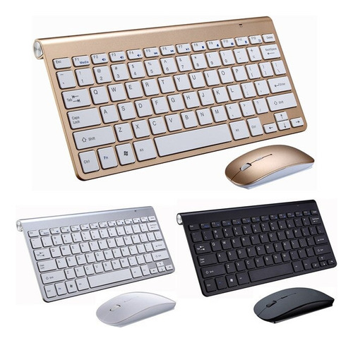 Kit Teclado Y Mouse Inalambrico 2.4g Pc Laptop Usb Xp 7 10