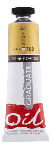 Oleo Daler Rowney Graduate Oil 38ml - Color Del Óleo #708 Oro
