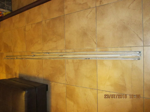 Rieles Metálicos Cortina 2,78 Y 2,73 Metros. Aluminio (Usado)