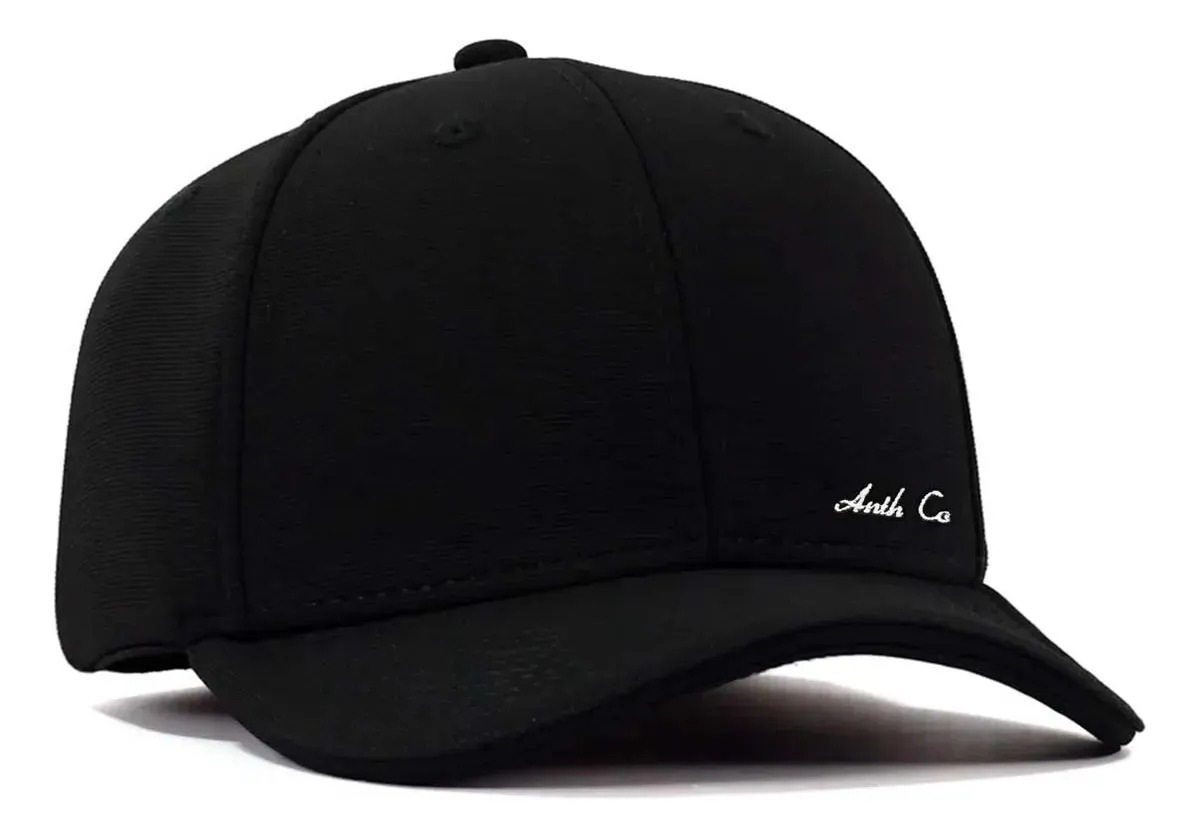 Boné Aba Curva Fechado Toronto Gorgurão Flex Pro Anth Co Preto Único