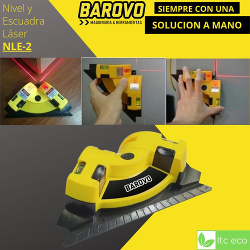 Imagen 5 de 10 de Nivel Escuadra Laser 90 Grados Angulo Recto Esquina Ceramica