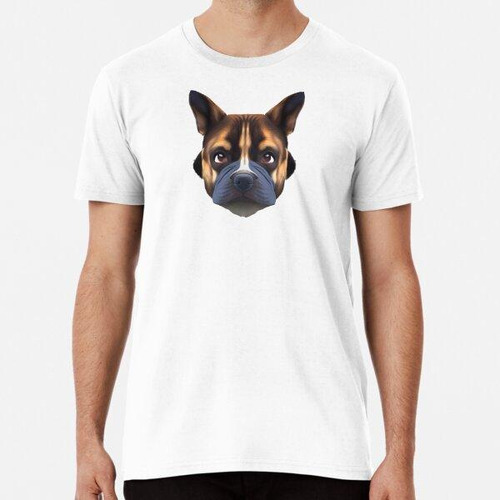 Remera Hermoso Retrato De La Cabeza De Un Perro - 28 Algodon