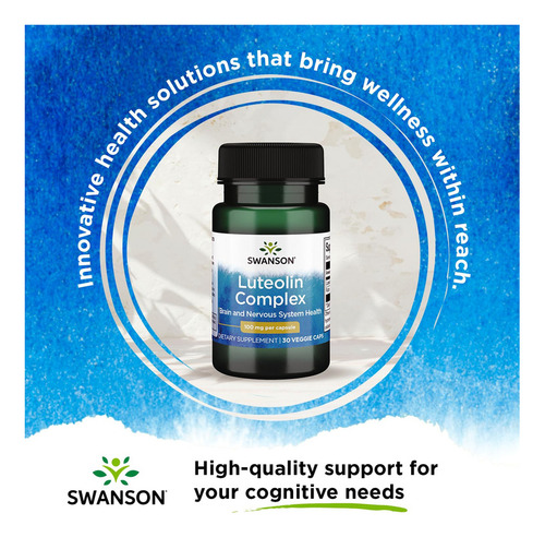 Swanson Luteolin Complex W/rutin - Suplemento De Apoyo Cereb