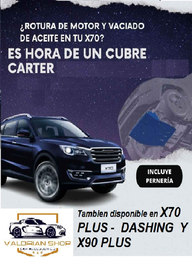 Cubrecarter Jetour Placa Antideslizamientos Parte Interna
