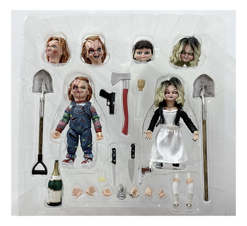 Figuras 2-pack Tifani Y Chuky Compatible Con Neca