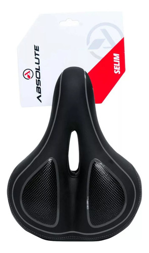 Selim Mtb Absolute Com Gel E 2 Molas De Elastômero Confort Comprimento 1 Mm Cor Preto/cinza Largura 1 Mm