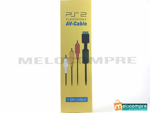 Cable Video Ps2 Y Audio Av Rca Para Playstation 2- 1.8 M