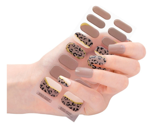 Pegatinas De Esmalte De Uñas De Gel Curado (bsg227), Diseño