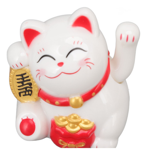 Decoración De La Suerte China Con Forma De Gato Ondeando Con