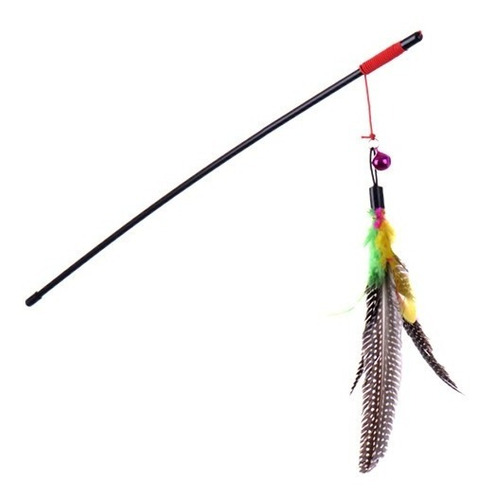Imagen 2 de 4 de Varita Da Big Bird Feather - Divertido Juguete Para Gatos