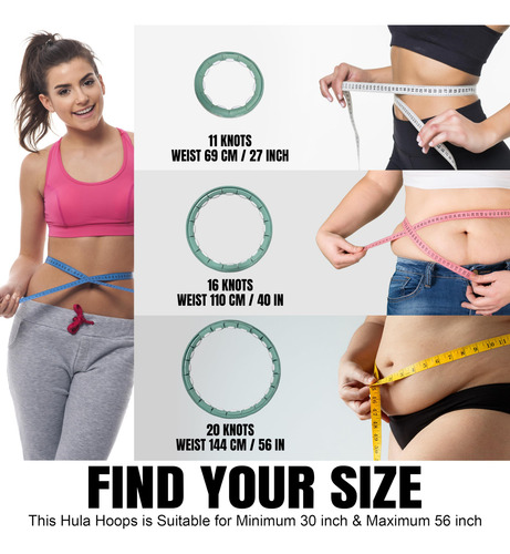 Hula Hoop Infinity Smart Hula Hoops Com 16 Nós, Massagem