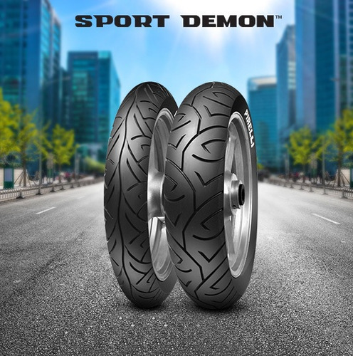 Kit Par Pneu 100/80-17 + 140/70-17 Sport Demon Pirelli