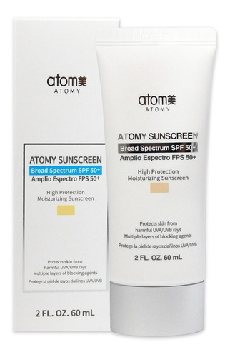 Protector Solar Facial Atomy Crema Fps 50+ 60g Suave Y Fino