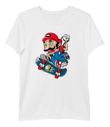 Playera Chavo Ruco Mario Bross Skater Cuarenton Flaco