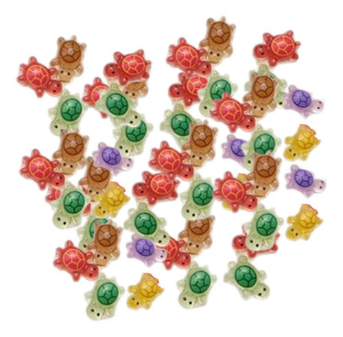 Arte De Uñas De Mini Tortugas De Dibujos Animados 50 Piezas