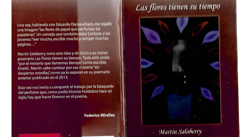 Las Flores Tienen Su Tiempo - Marti Salaberry - Poesia (Usado)
