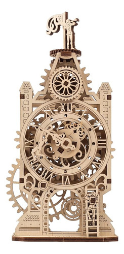 Ugears Antigua Torre Del Reloj 3d Puzzle De Madera - Maqueta