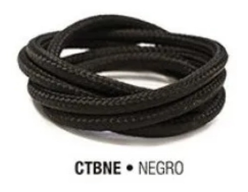 Imagen 1 de 1 de Cable Textil Decorativo Trefilight X Metro Negro