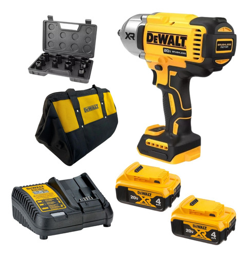 Chave De Impacto Dewalt Dcf900 C/2bat 4ah Carreg E Bolsa