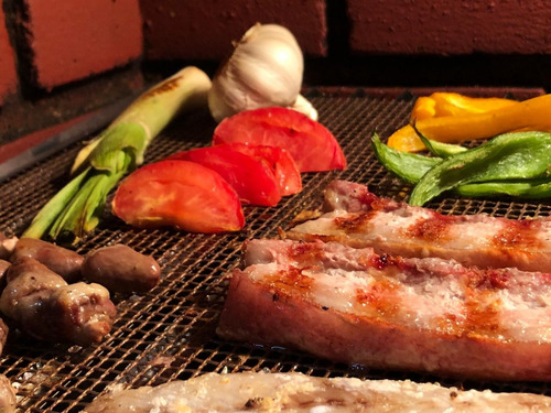 Grelha Tela Antiaderente Teflon Churrasco 30x40 Marrom Cor Marrom-claro