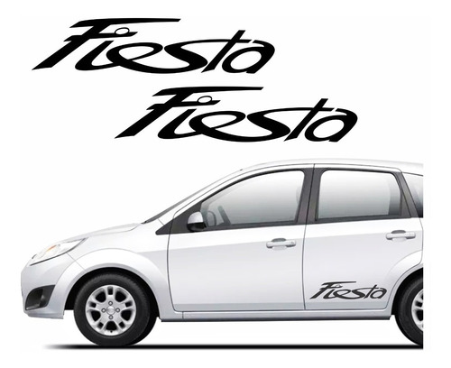 Adesivo Faixa Lateral Ford Fiesta Carro Tuning Par Imp20