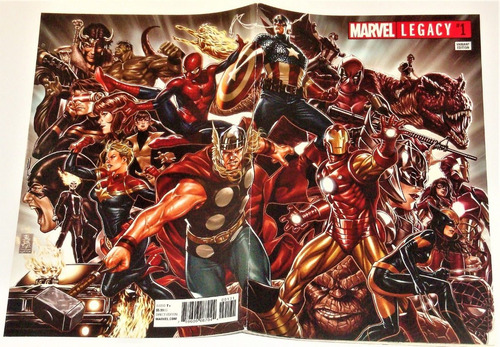 Marvel Legacy #1 - Portada Y Contra Forma Poster -en Ingles (Usado)