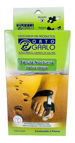 Férula Ortopédica Nocturna Juanetes Hallux Valgus Ortogarlo