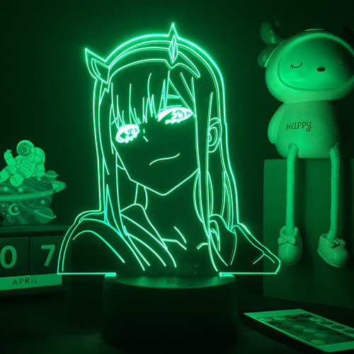Lámpara 3d Zero Two Anime Darling In The Franxx Luz Nocturna
