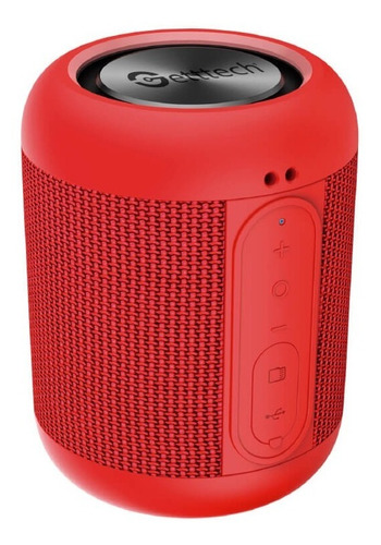 Bocina Getttech Loud, Bluetooth 4.2, Rojo (gal-31502r)