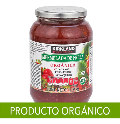 Mermelada De Fresa Orgánica Kirkland Signature De 1.19kg