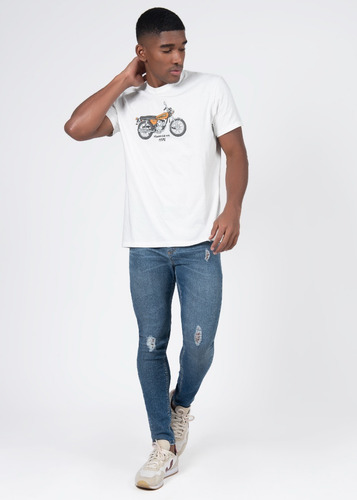 Camiseta Graphic Masculina Vintage Cg 125 Honda Moto Oficial