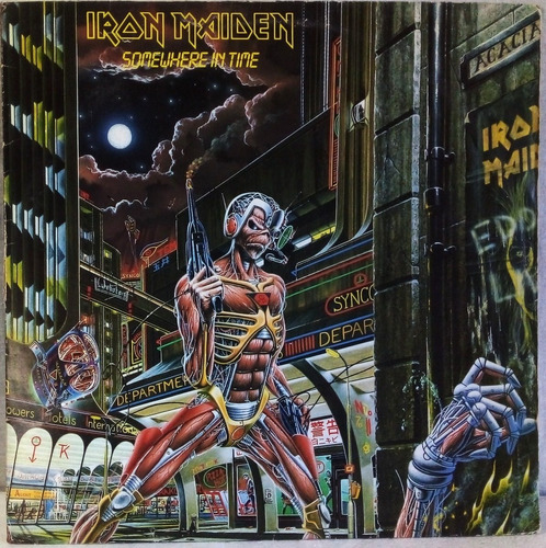 Iron Maiden Somewhere In Time Lp Nacional Com Encarte 1986